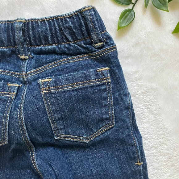 Old Navy 18-24M Dark Wash Skinny Jeans Stretch EUC Baby Girl - Picture 12 of 14